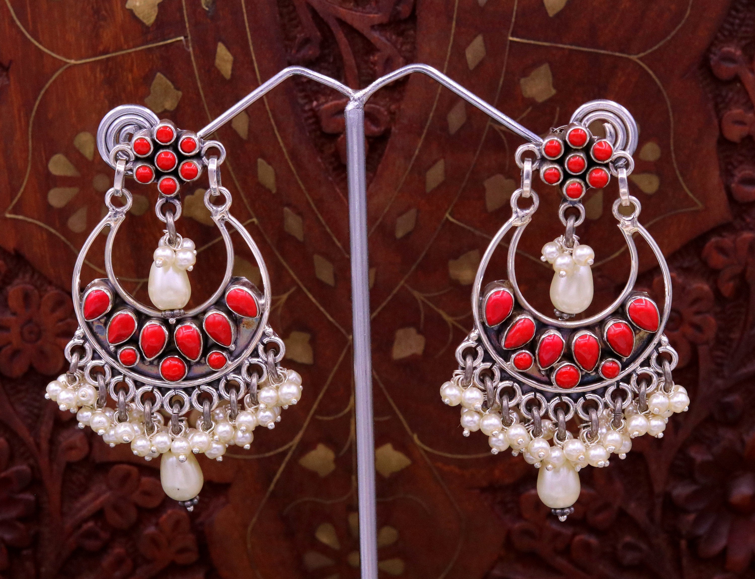Earrings & Studs | Stone hanging earrings | Freeup
